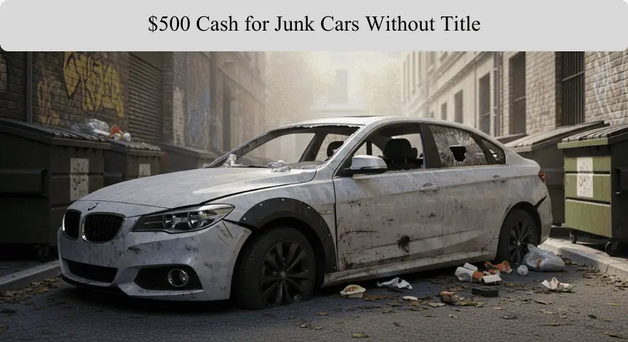 $500 Cash for Junk Cars Without