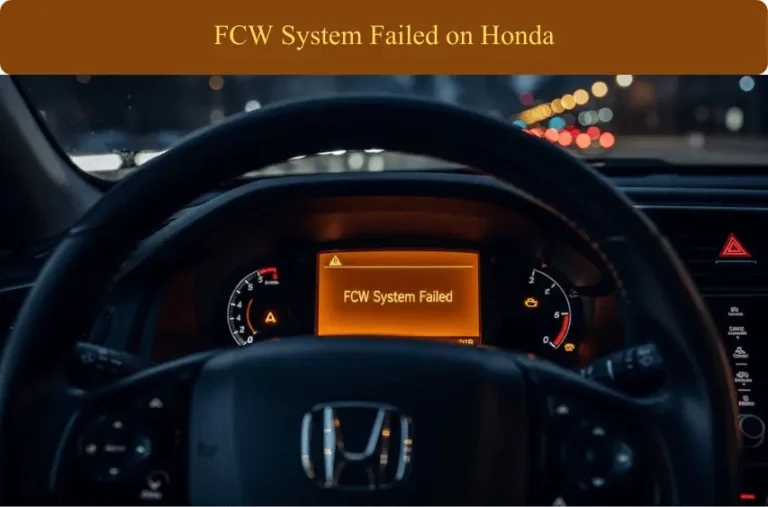 FCW System Failed on Honda