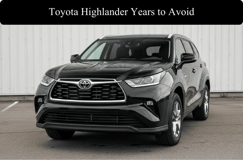 Toyota Highlander Years to Avoid