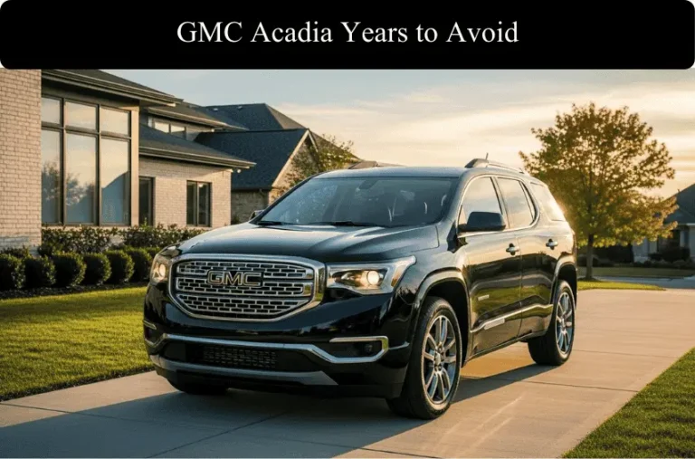 GMC Acadia Years to Avoid