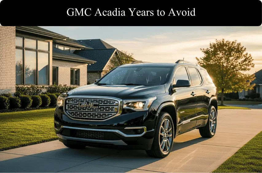 GMC Acadia Years to Avoid