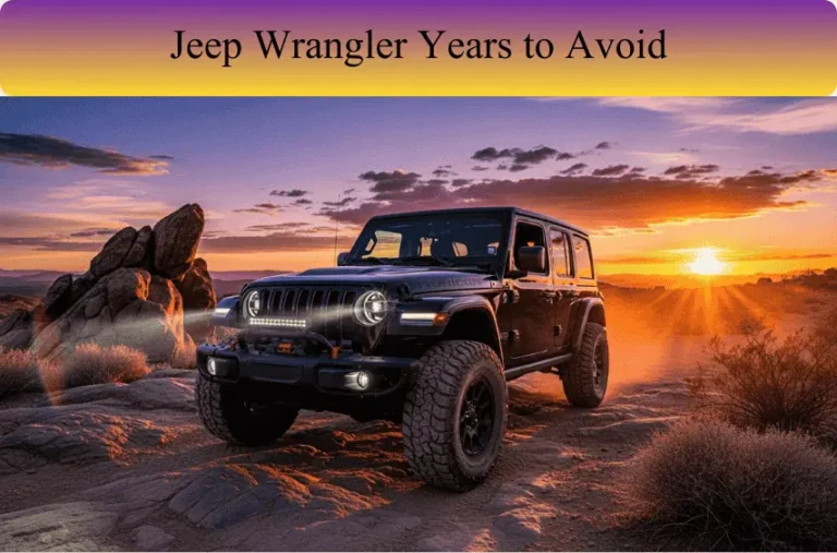 Jeep Wrangler Years to Avoid