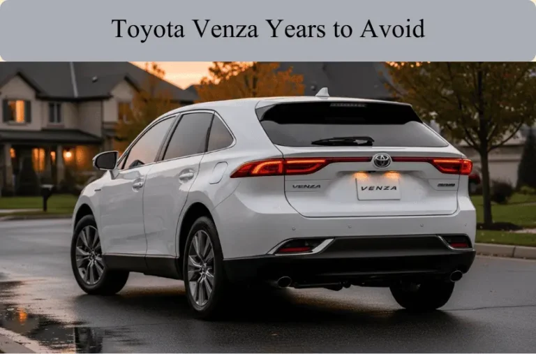 Toyota Venza Years to Avoid