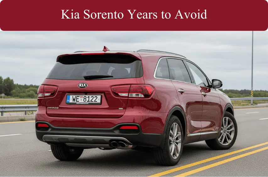 Kia Sorento Years to Avoid