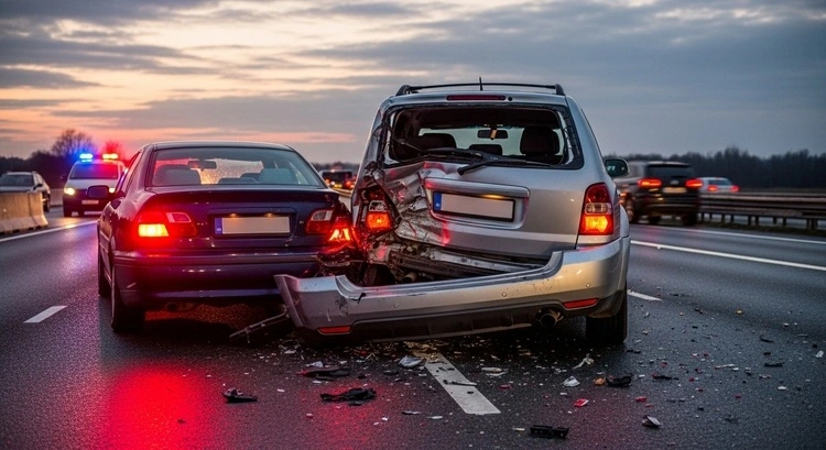 rear-end- car crash