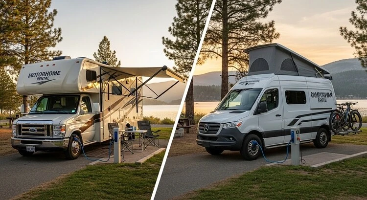 Motorhome vs Campervan Rental