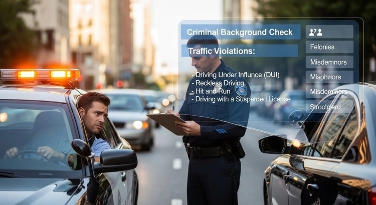 Do Traffic Violations Show Up on Criminal Background Checks?