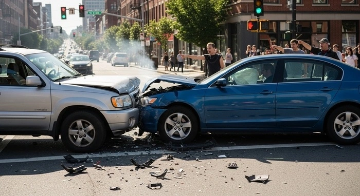 When a Driver Fails to Stop and Causes a Collision 